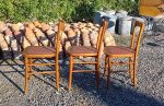 Lot de 3 chaises vintages / Bistrot / Luterma / n°11644