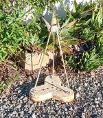 Ancien pied de parasol en fonte n°11648