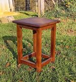 Tabouret ou guéridon vintage en chêne n°11653