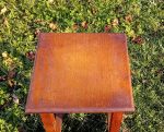 Tabouret ou guéridon vintage en chêne n°11653