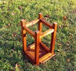 Tabouret ou guéridon vintage en chêne n°11653