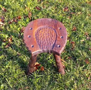 Tabouret vintage / Fer a cheval / n°11652