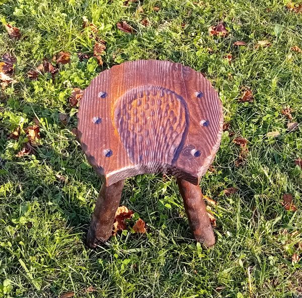 Tabouret vintage / Fer a cheval / n°11652