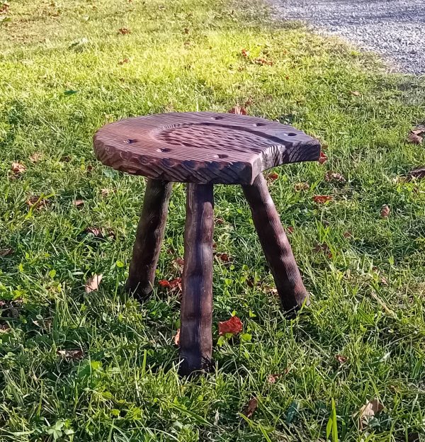 Tabouret vintage / Fer a cheval / n°11652