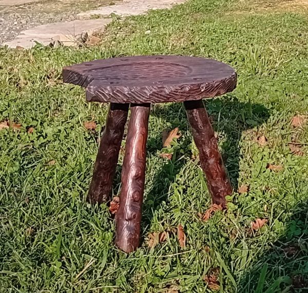 Tabouret vintage / Fer a cheval / n°11652