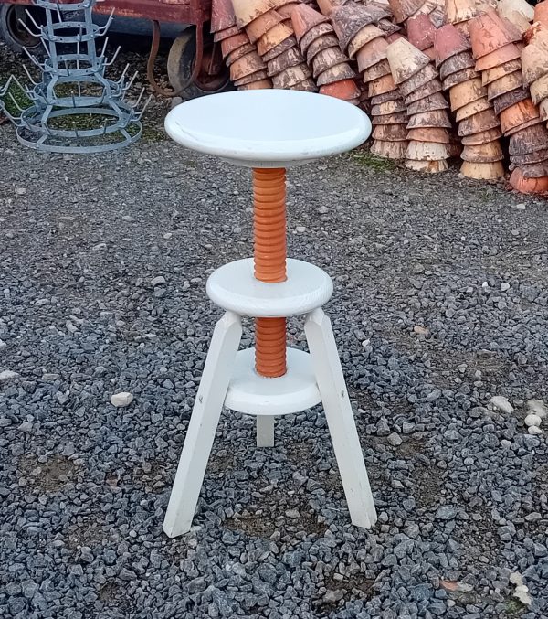 Tabouret a vis en bois n°11658