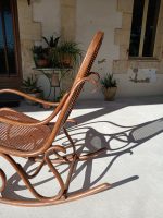 Ancien Rocking Chair Thonet / Bois courbé / n°11672