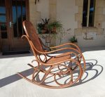 Ancien Rocking Chair Thonet / Bois courbé / n°11672