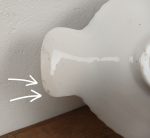 Grand plat vintage / Barbotine / Poisson / n°11674