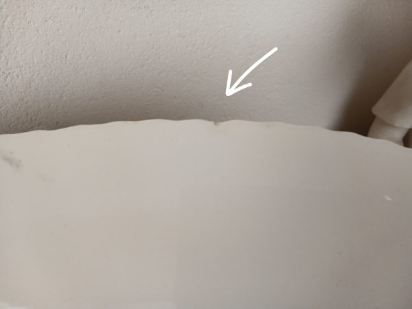 Grand plat vintage / Barbotine / Poisson / n°11674