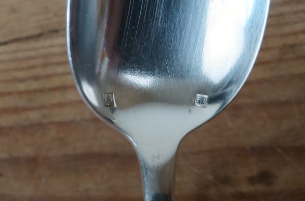 Coffret 12 cuillères a café Art déco en métal argenté n°11680