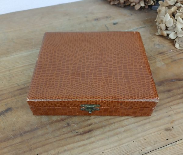 Coffret 12 cuillères a café Art déco en métal argenté n°11680