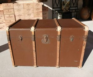 Ancienne malle de voyage n°11687