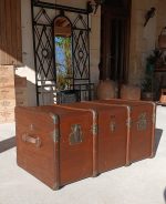 Ancienne grande malle de voyage n°11689 // Réservée a SV//