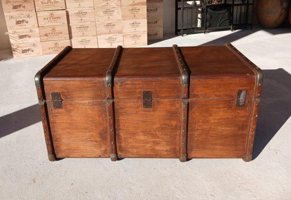 Ancienne grande malle de voyage n°11689 // Réservée a SV//