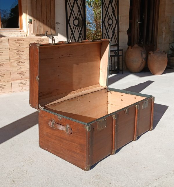 Ancienne grande malle de voyage n°11689 // Réservée a SV//