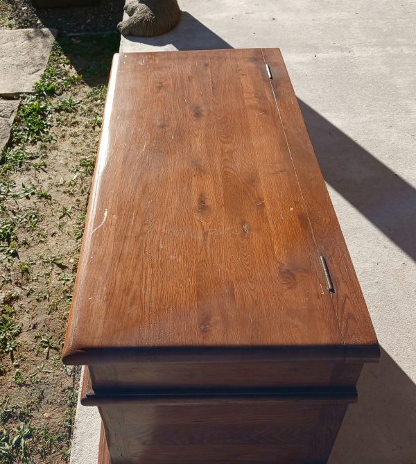 Grand coffre en chêne n°11691