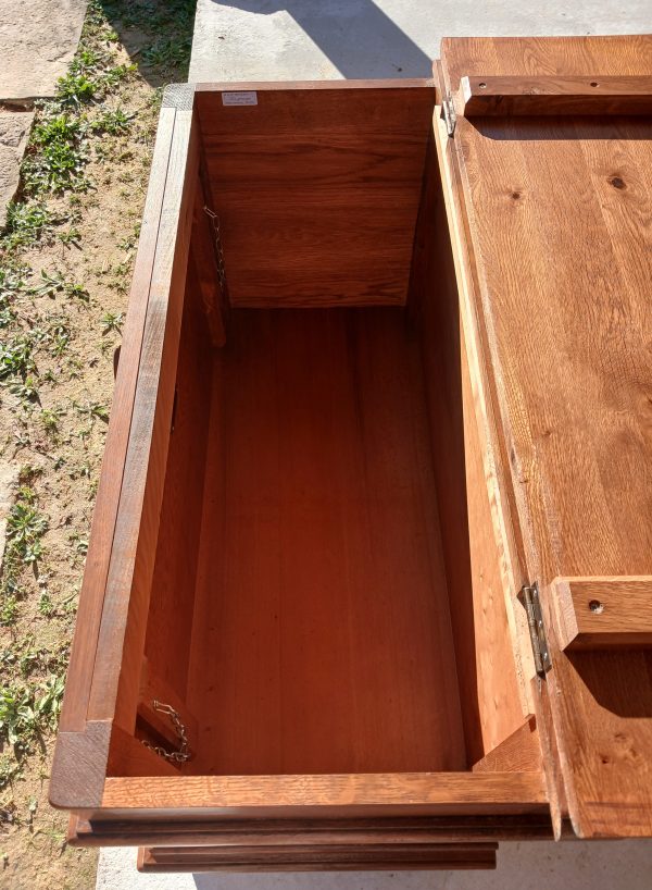 Grand coffre en chêne n°11691