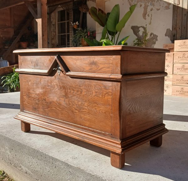 Grand coffre en chêne n°11691