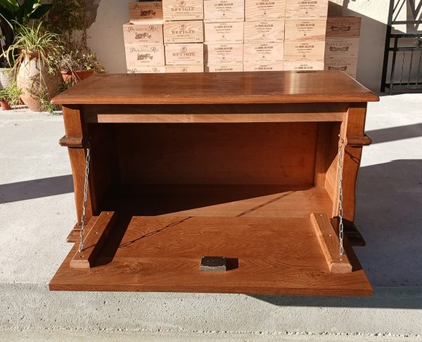 Grand coffre en chêne n°11691