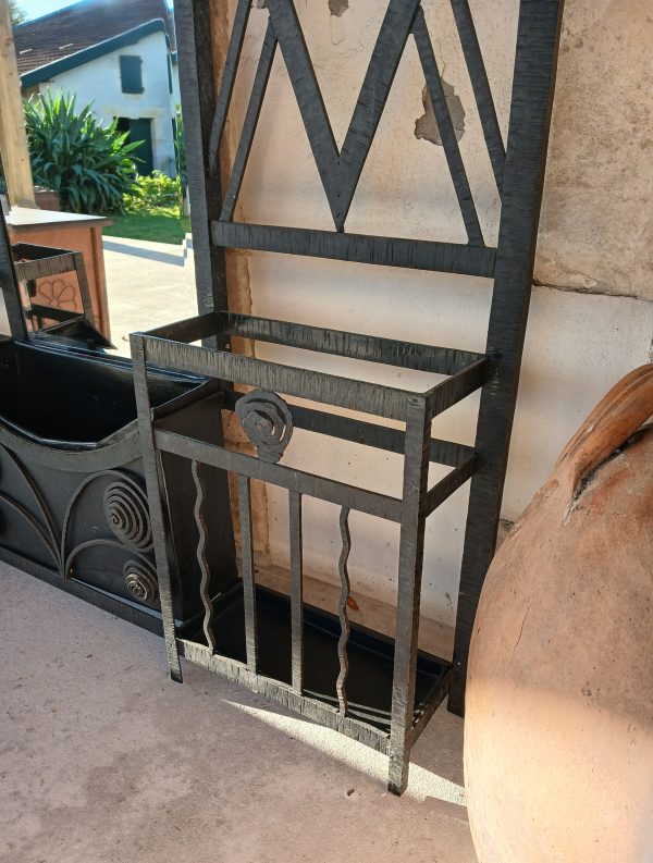 Ancien vestiaire en fer forgé / Art Déco / n°11693