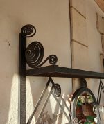 Ancien vestiaire en fer forgé / Art Déco / n°11693