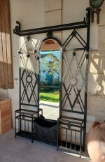 Ancien vestiaire en fer forgé / Art Déco / n°11693