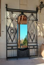 Ancien vestiaire en fer forgé / Art Déco / n°11693