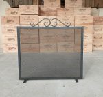 Pare-feu pour cheminée en métal n°11695/9