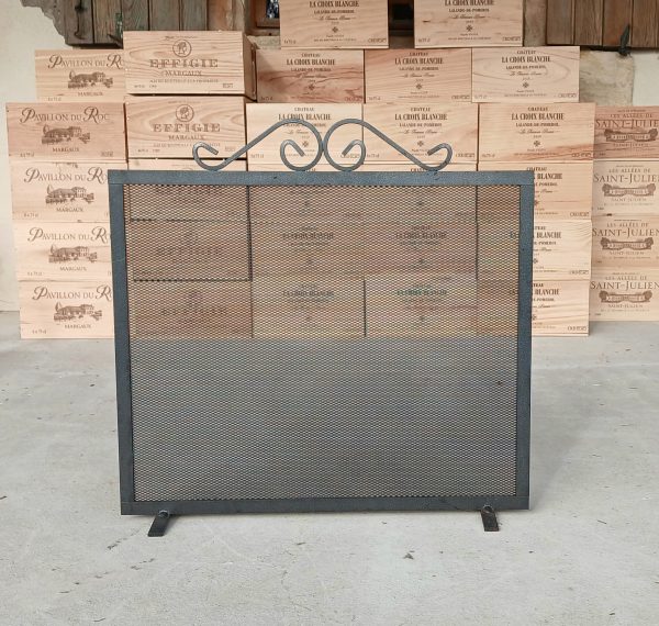 Pare-feu pour cheminée en métal n°11695/9