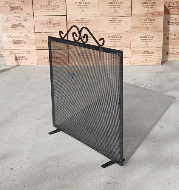 Pare-feu pour cheminée en métal n°11695/9