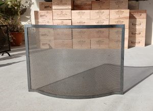 Pare-feu pour cheminée en métal n°11698/2