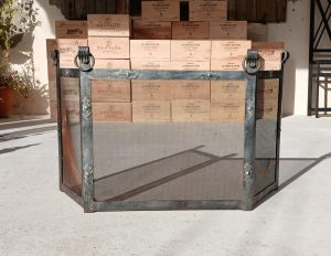Ancien pare feu en fer forgé n°11699