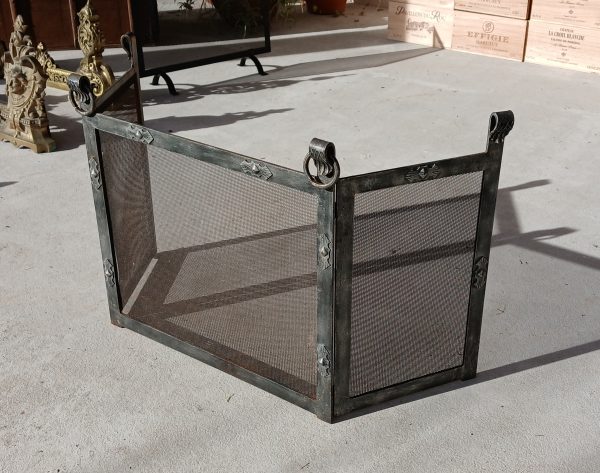 Ancien pare feu en fer forgé n°11699