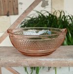 Lot de 6 bols vintages en verre rose n°11795