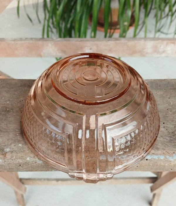 Lot de 6 bols vintages en verre rose n°11795