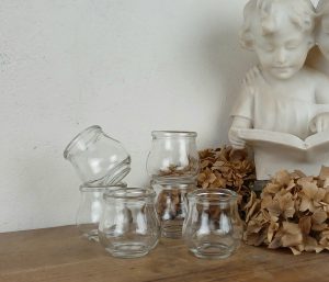 Lot de 6 anciennes ventouses en verre n°11800