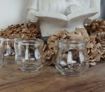 Lot de 6 anciennes ventouses en verre n°11800