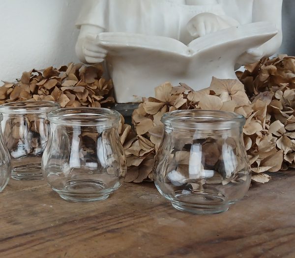 Lot de 6 anciennes ventouses en verre n°11800