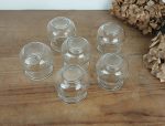 Lot de 6 anciennes ventouses en verre n°11800
