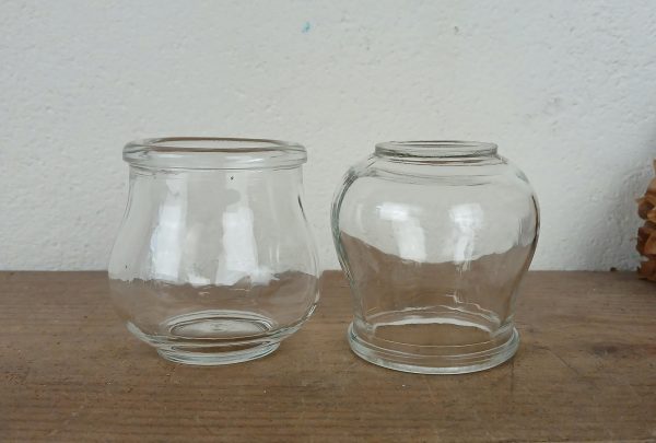 Lot de 6 anciennes ventouses en verre n°11800