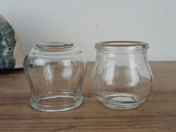 Lot de 6 anciennes ventouses en verre n°11801