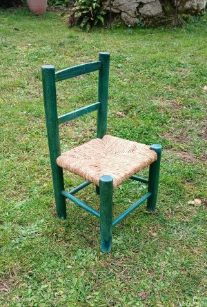 Chaise enfant paillée n°11918