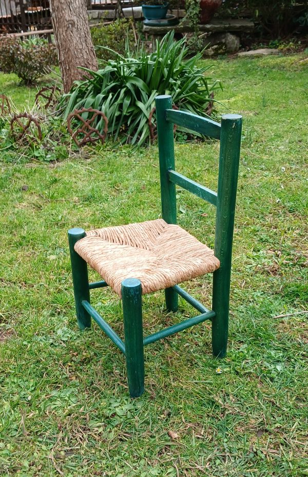 Chaise enfant paillée n°11918