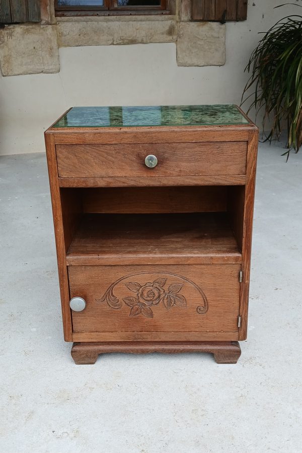 Chevet vintage en chêne n°11923