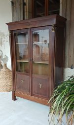 Ancienne vitrine en acajou style Empire n°11927