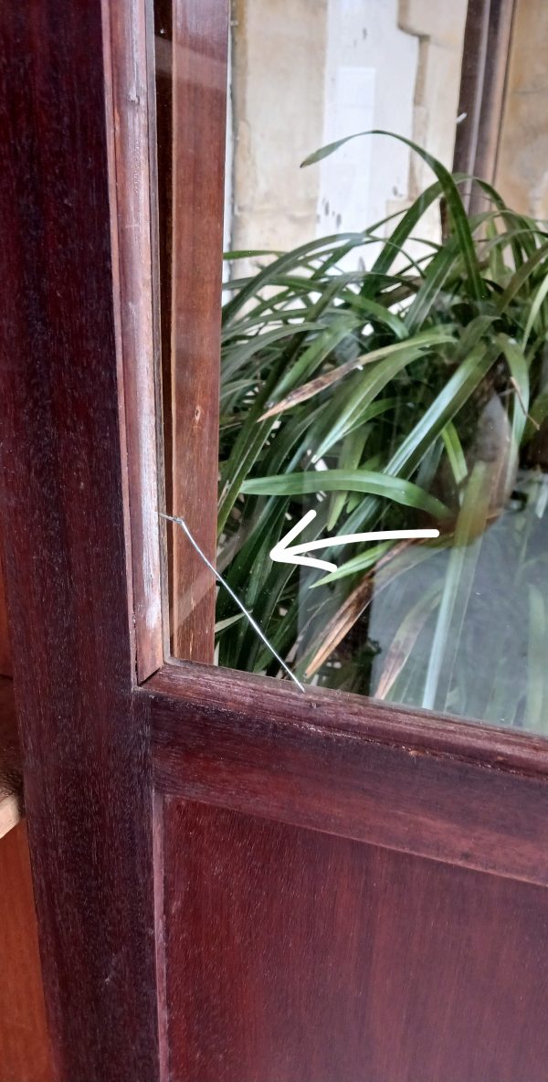 Ancienne vitrine en acajou style Empire n°11927