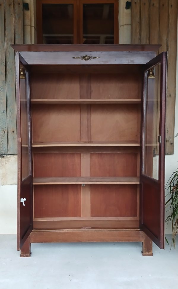 Ancienne vitrine en acajou style Empire n°11927