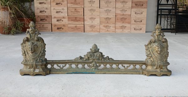 Ancienne garniture de cheminée en bronze n°11722