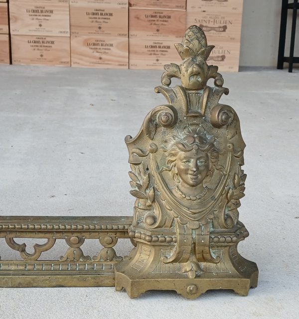 Ancienne garniture de cheminée en bronze n°11722